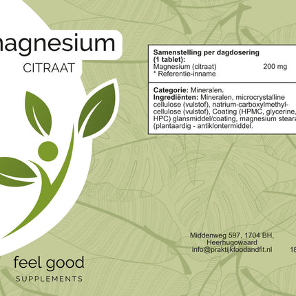 Magnesium Citraat - 100 tabletten