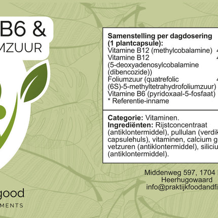Vitamine B12+B6 - 60 plantcaps