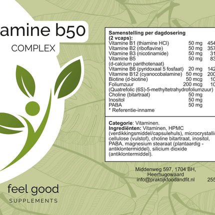 Vitamine B-50 Complex - 60 Vcaps