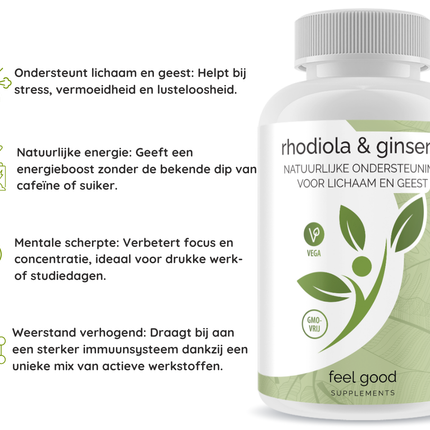 Rhodiola & Ginseng - 60 vcaps